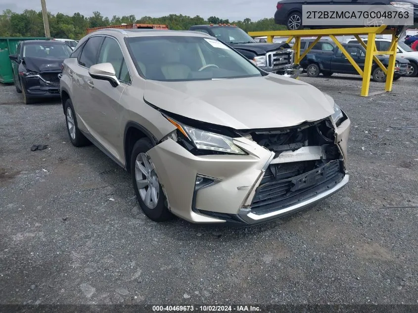 2T2BZMCA7GC048763 2016 Lexus Rx 350