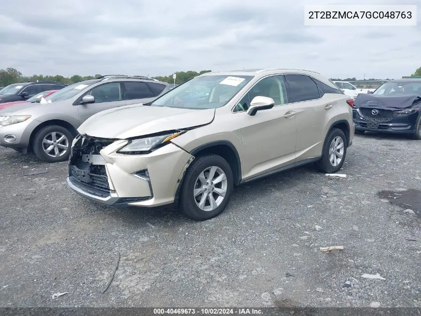 2T2BZMCA7GC048763 2016 Lexus Rx 350