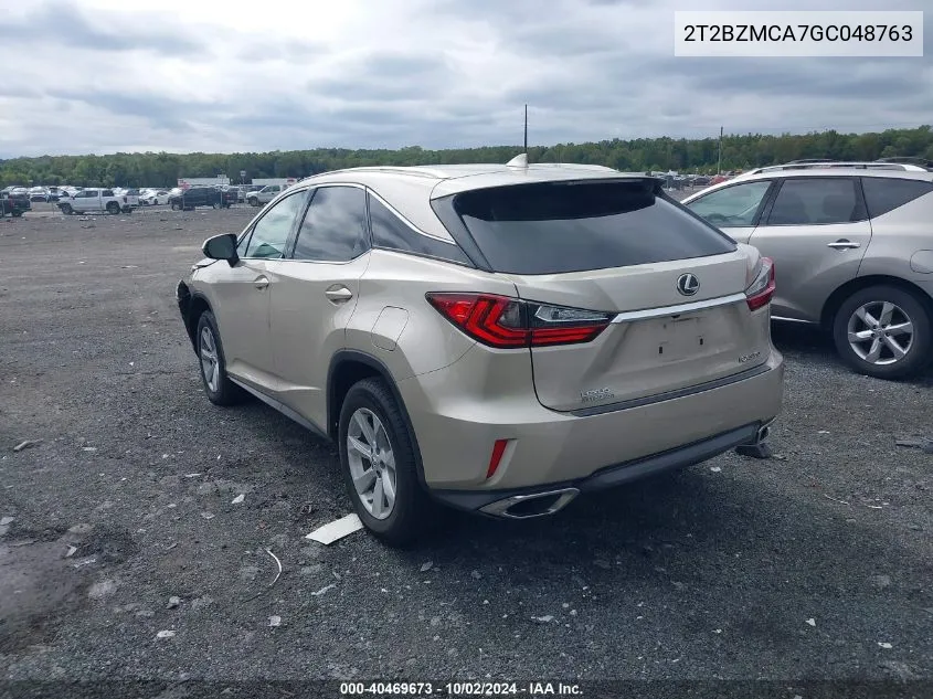 2T2BZMCA7GC048763 2016 Lexus Rx 350