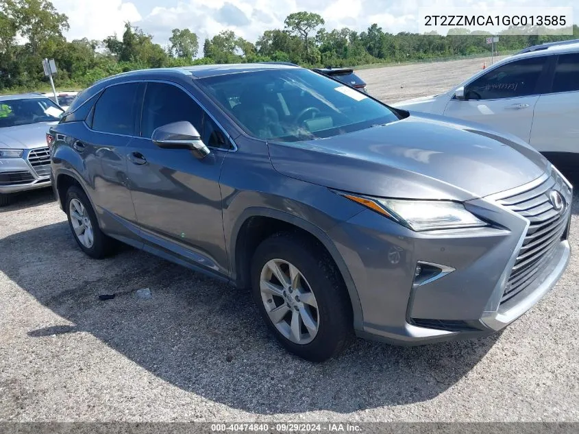 2T2ZZMCA1GC013585 2016 Lexus Rx 350