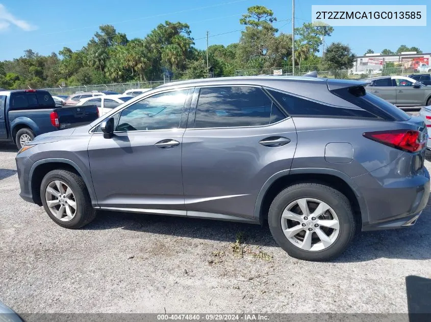 2016 Lexus Rx 350 VIN: 2T2ZZMCA1GC013585 Lot: 40474840