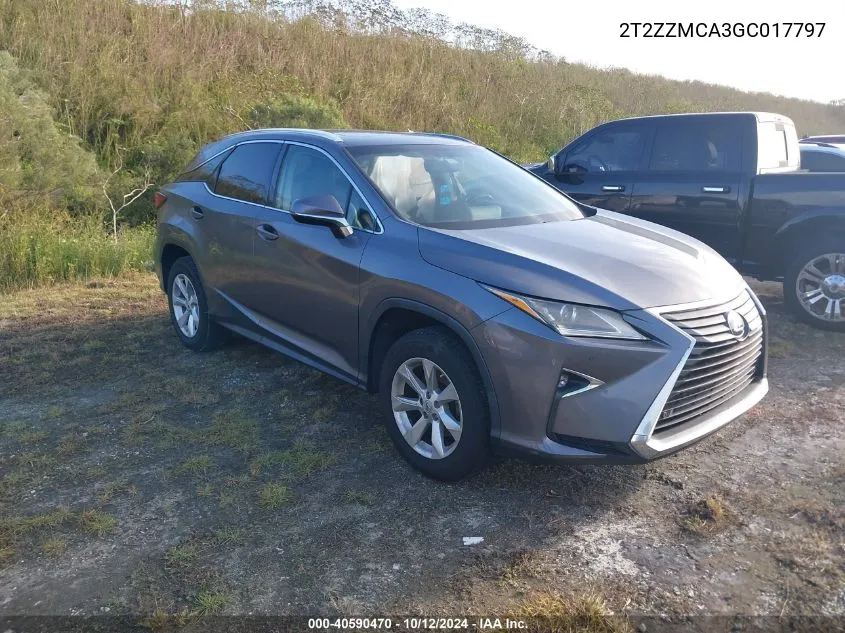 2016 Lexus Rx 350 350 VIN: 2T2ZZMCA3GC017797 Lot: 40590470