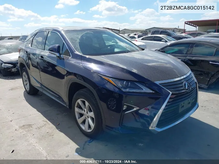 2016 Lexus Rx 350 VIN: 2T2BZMCA8GC015142 Lot: 40631711