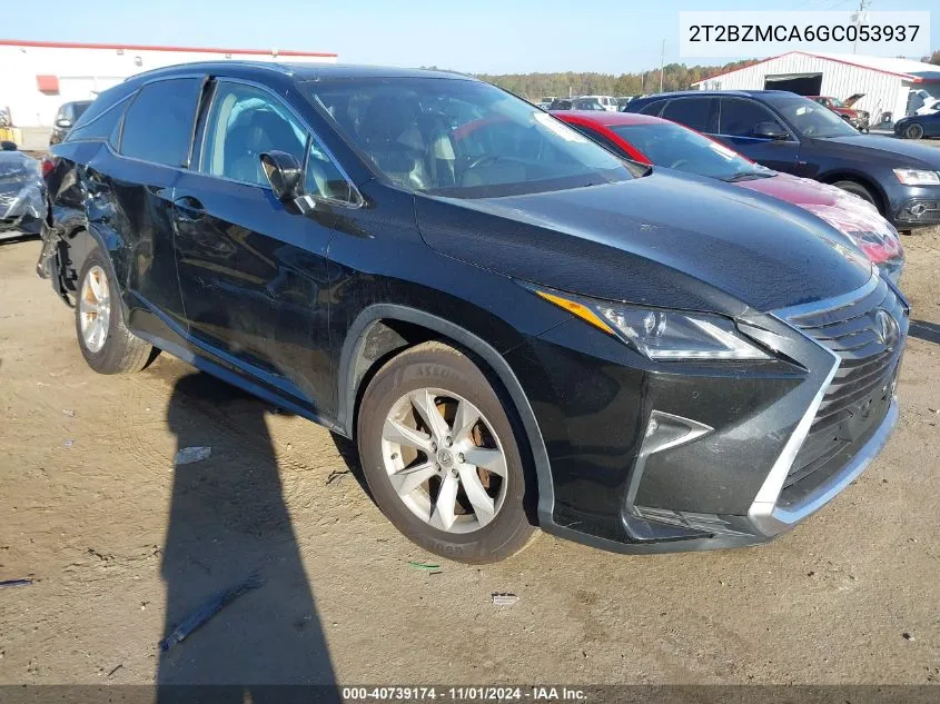 2016 Lexus Rx 350 VIN: 2T2BZMCA6GC053937 Lot: 40739174