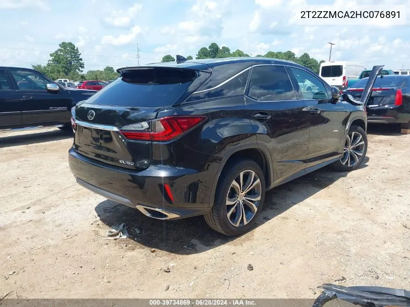 2T2ZZMCA2HC076891 2017 Lexus Rx 350