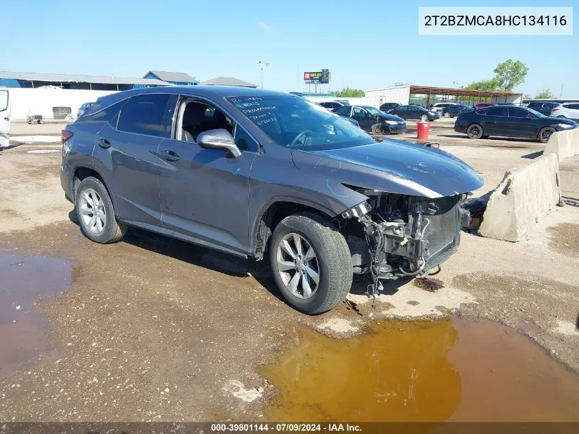 2017 Lexus Rx 350 VIN: 2T2BZMCA8HC134116 Lot: 39801144