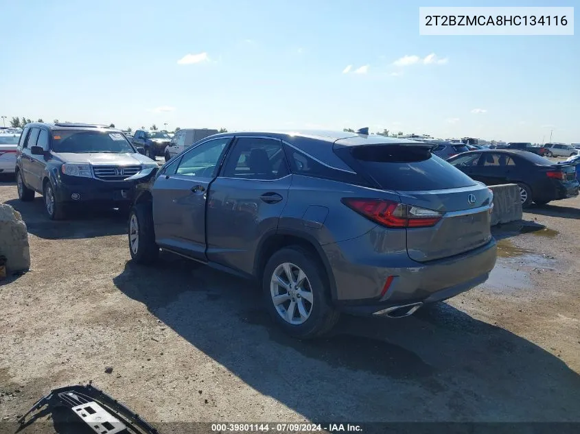 2T2BZMCA8HC134116 2017 Lexus Rx 350