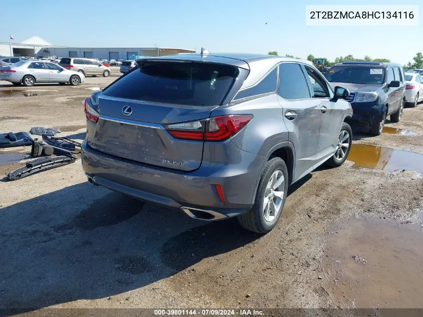 2T2BZMCA8HC134116 2017 Lexus Rx 350