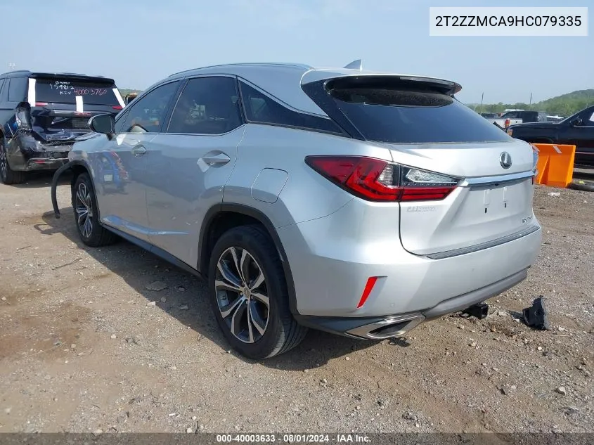 2T2ZZMCA9HC079335 2017 Lexus Rx 350