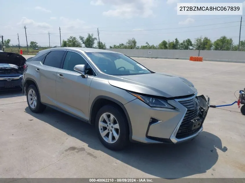 2017 Lexus Rx 350 VIN: 2T2BZMCA8HC067839 Lot: 40062210