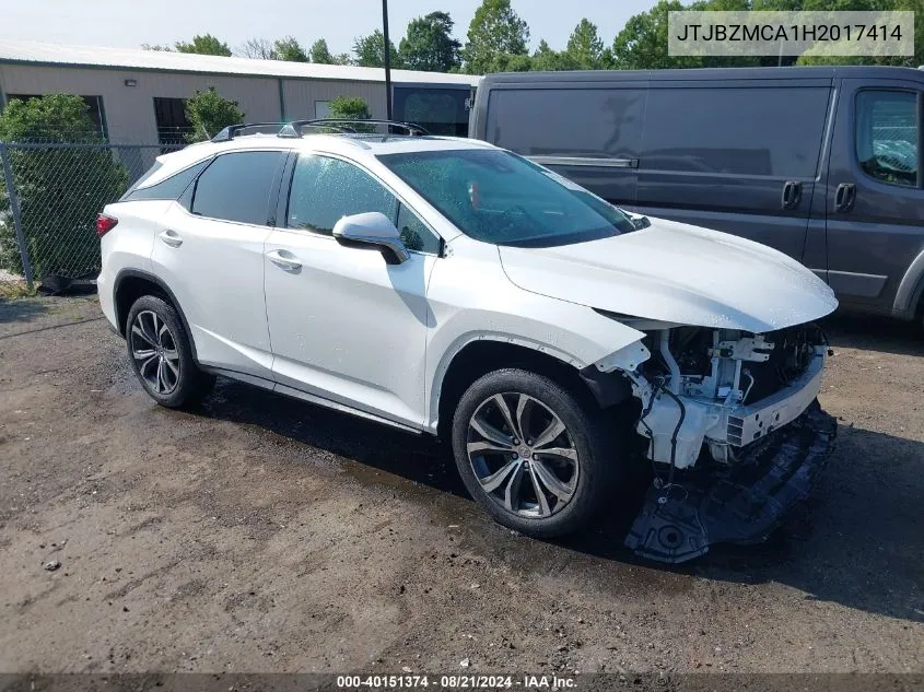 JTJBZMCA1H2017414 2017 Lexus Rx 350