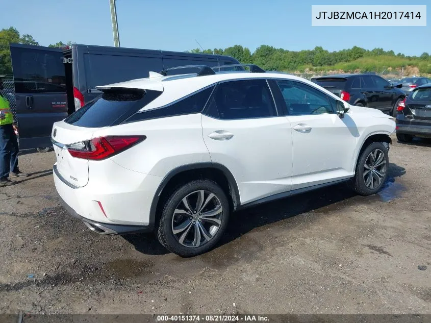 JTJBZMCA1H2017414 2017 Lexus Rx 350