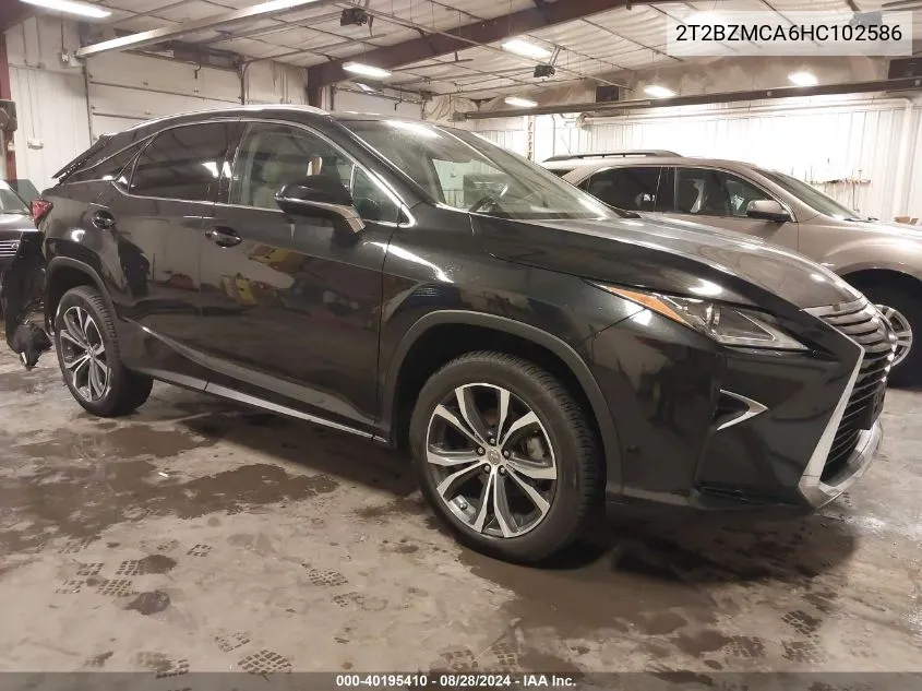 2T2BZMCA6HC102586 2017 Lexus Rx 350