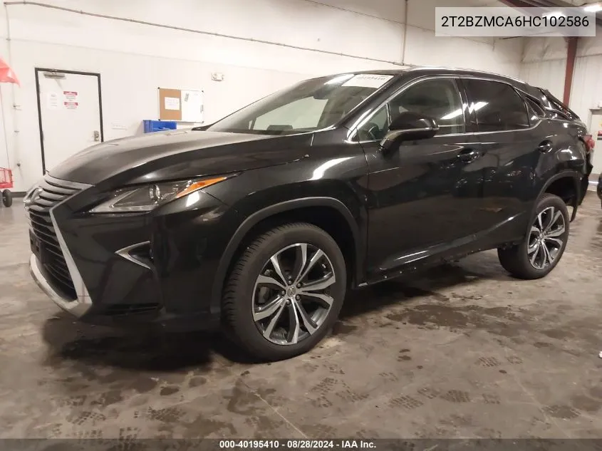 2017 Lexus Rx 350 VIN: 2T2BZMCA6HC102586 Lot: 40195410