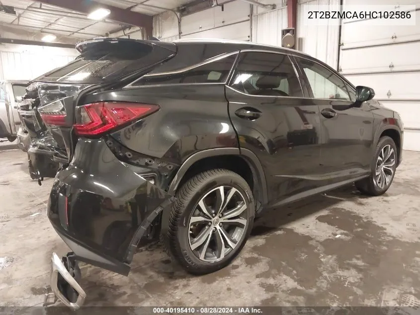 2T2BZMCA6HC102586 2017 Lexus Rx 350