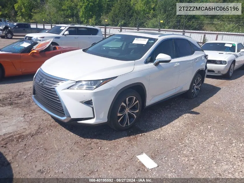 2017 Lexus Rx 350 VIN: 2T2ZZMCA6HC065196 Lot: 40195592