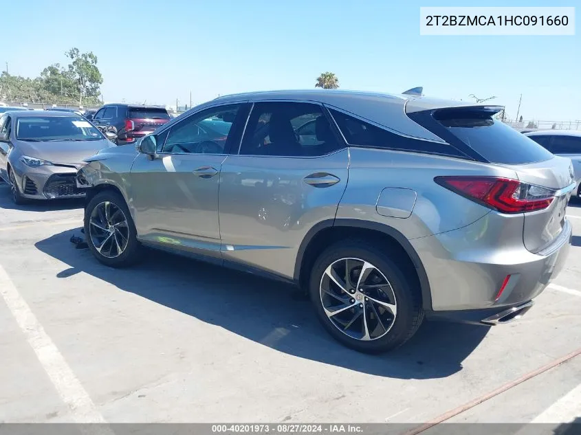 2T2BZMCA1HC091660 2017 Lexus Rx 350