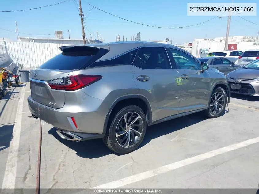 2017 Lexus Rx 350 VIN: 2T2BZMCA1HC091660 Lot: 40201973