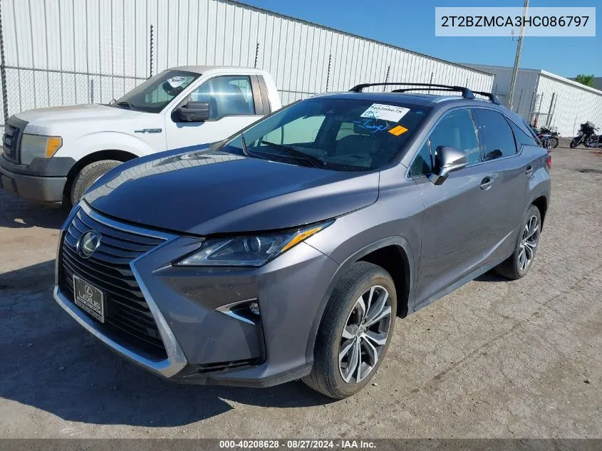 2017 Lexus Rx 350 VIN: 2T2BZMCA3HC086797 Lot: 40208628