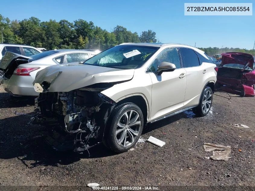 2017 Lexus Rx 350 VIN: 2T2BZMCA5HC085554 Lot: 40241225