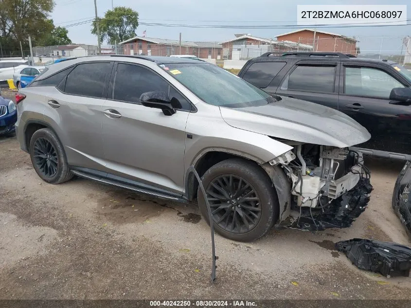 2017 Lexus Rx 350 F Sport VIN: 2T2BZMCA6HC068097 Lot: 40242250