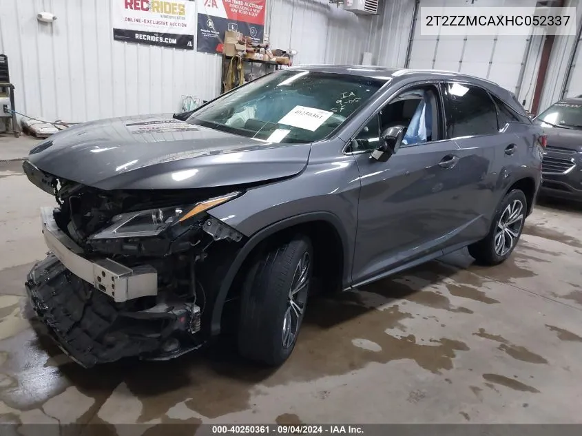 2017 Lexus Rx 350 VIN: 2T2ZZMCAXHC052337 Lot: 40250361