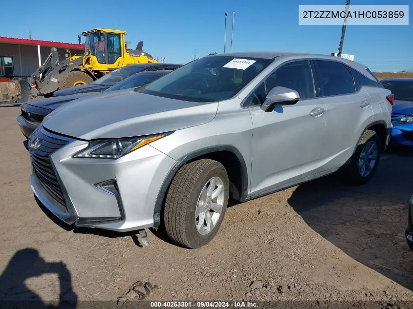 2017 Lexus Rx 350 VIN: 2T2ZZMCA1HC053859 Lot: 40253301