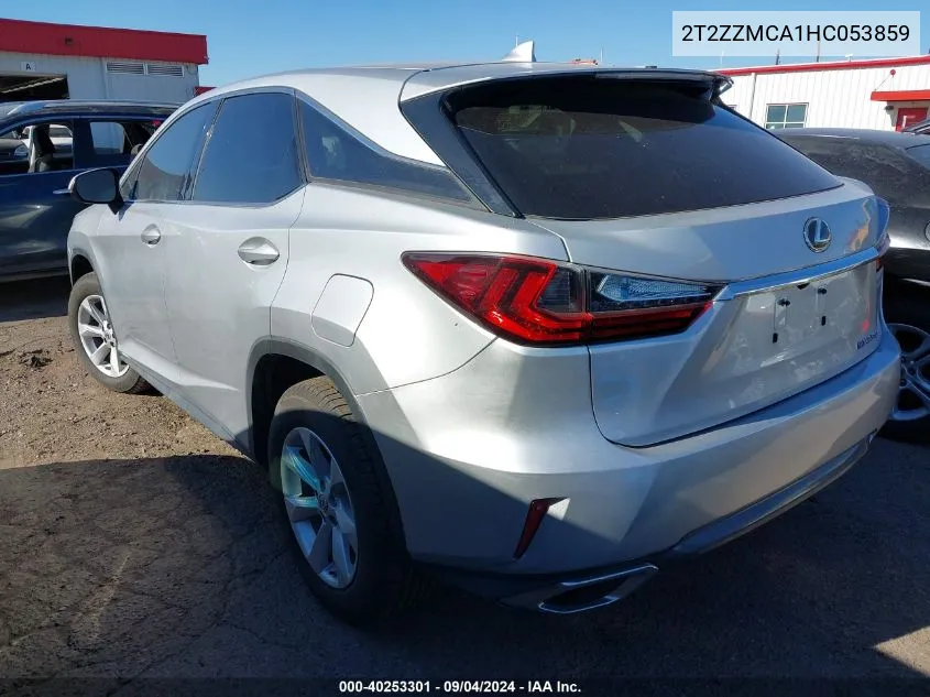 2017 Lexus Rx 350 VIN: 2T2ZZMCA1HC053859 Lot: 40253301