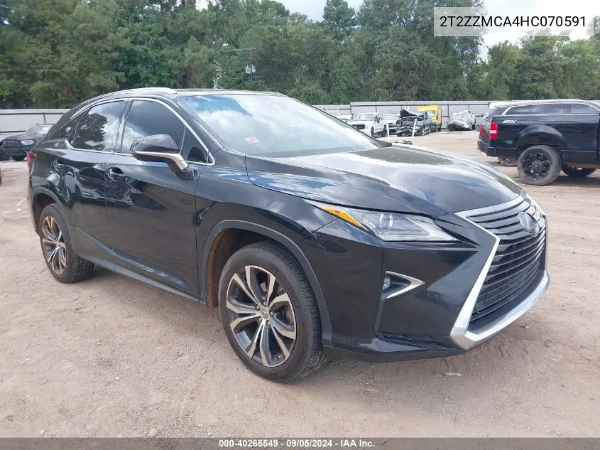 2017 Lexus Rx 350 VIN: 2T2ZZMCA4HC070591 Lot: 40265549