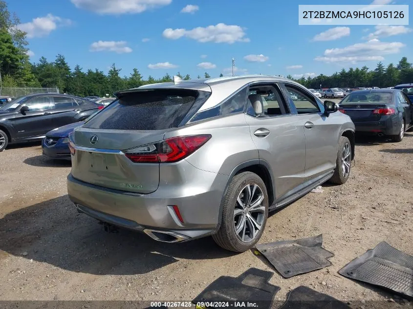 2T2BZMCA9HC105126 2017 Lexus Rx 350