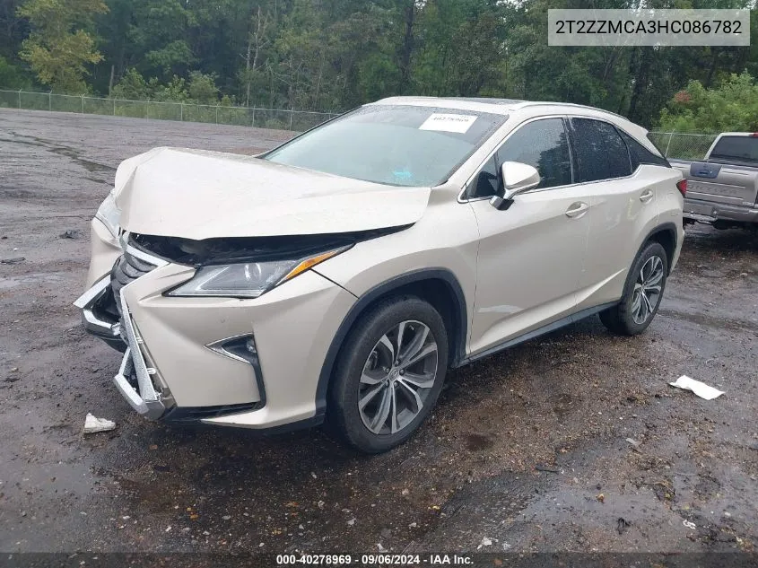 2017 Lexus Rx 350 VIN: 2T2ZZMCA3HC086782 Lot: 40278969