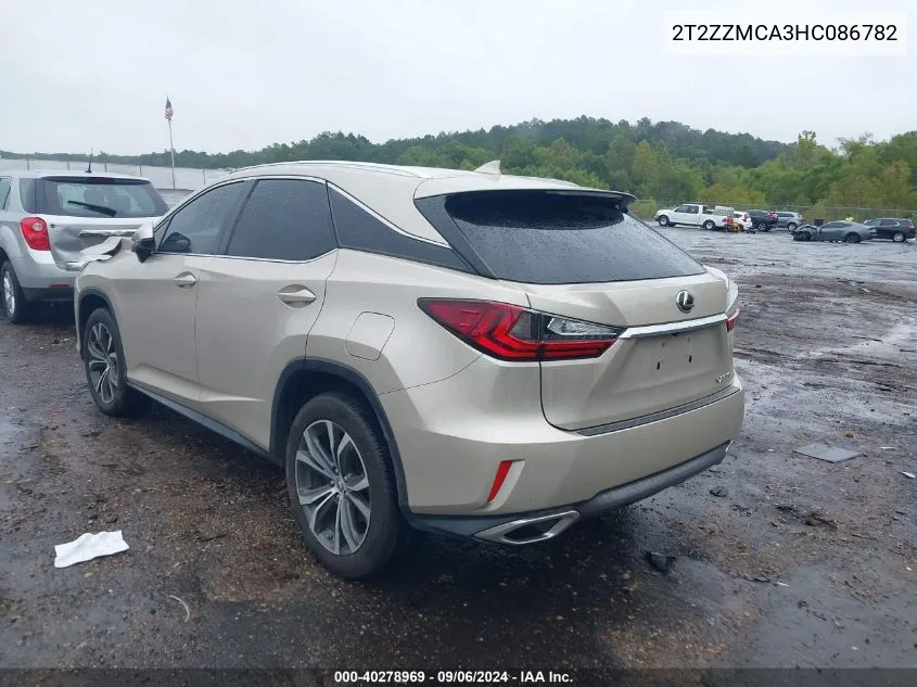 2017 Lexus Rx 350 VIN: 2T2ZZMCA3HC086782 Lot: 40278969