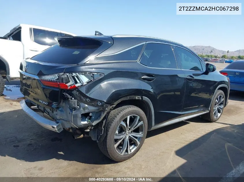 2T2ZZMCA2HC067298 2017 Lexus Rx 350