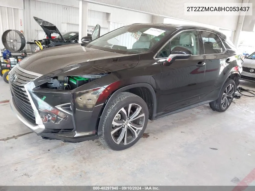 2017 Lexus Rx 350 350/Base/F Sport VIN: 2T2ZZMCA8HC053437 Lot: 40297945