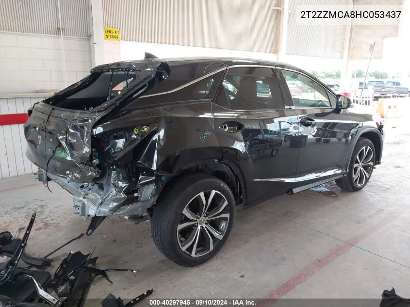 2017 Lexus Rx 350 350/Base/F Sport VIN: 2T2ZZMCA8HC053437 Lot: 40297945