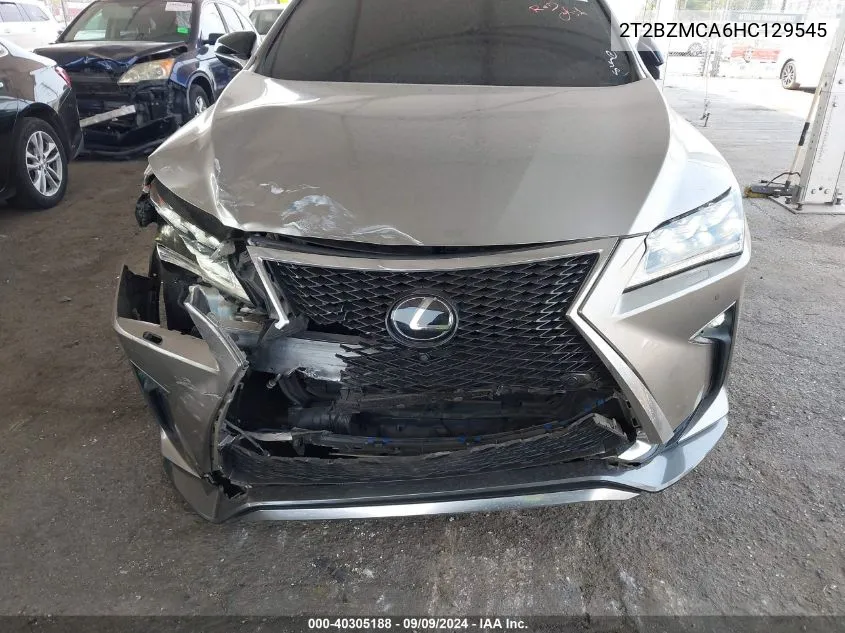 2T2BZMCA6HC129545 2017 Lexus Rx 350 F Sport