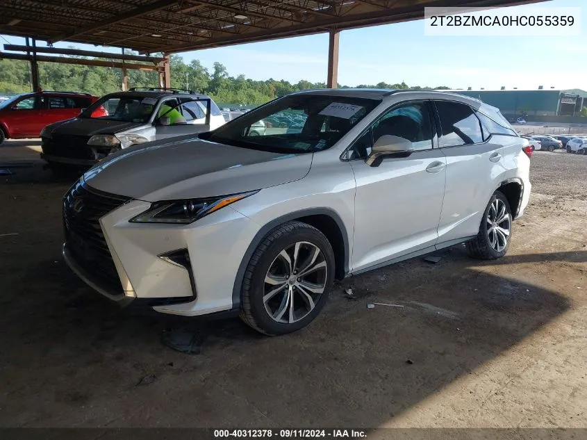 2017 Lexus Rx 350/Base/F Sport VIN: 2T2BZMCA0HC055359 Lot: 40312378