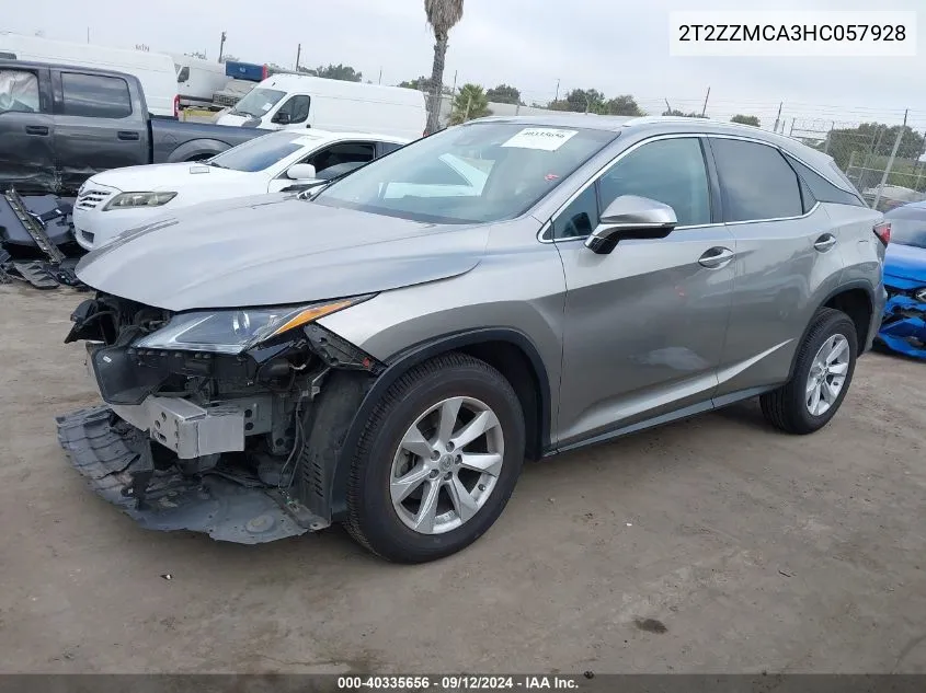 2T2ZZMCA3HC057928 2017 Lexus Rx 350