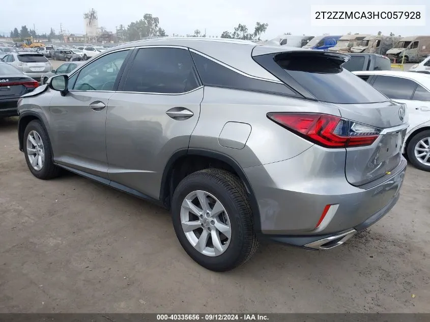 2T2ZZMCA3HC057928 2017 Lexus Rx 350