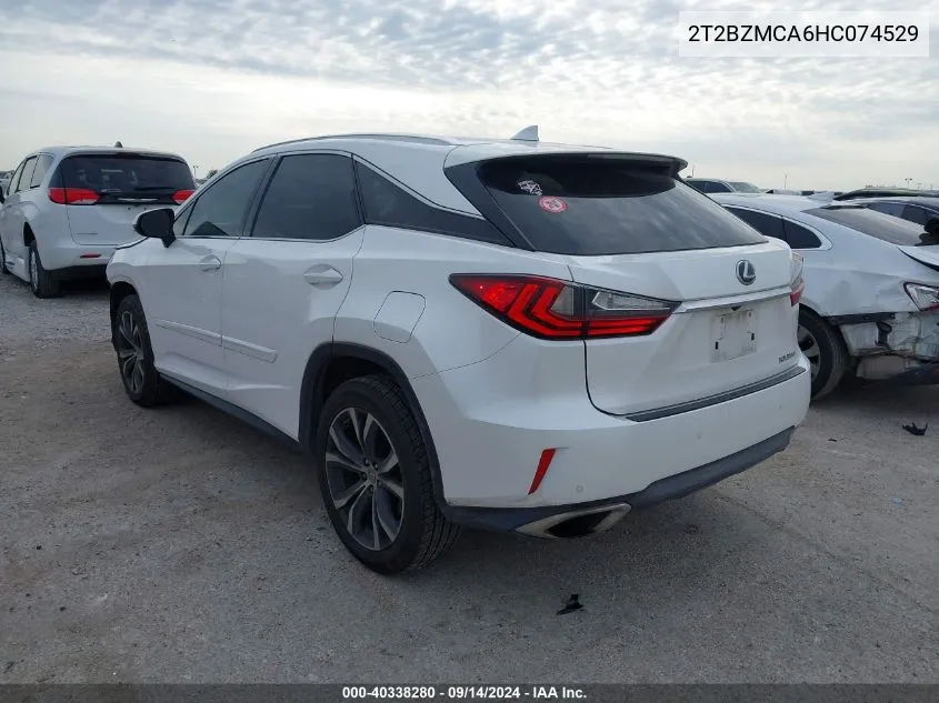 2017 Lexus Rx 350/Base/F Sport VIN: 2T2BZMCA6HC074529 Lot: 40338280