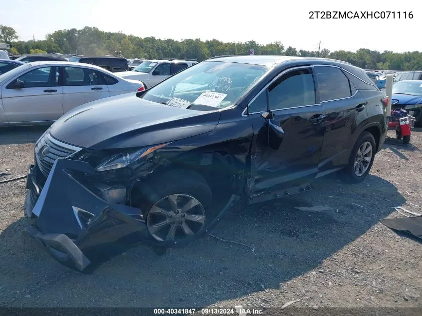 2T2BZMCAXHC071116 2017 Lexus Rx 350 350/Base/F Sport