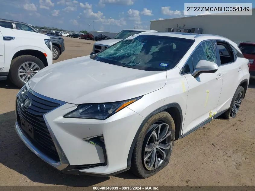 2017 Lexus Rx 350 VIN: 2T2ZZMCA8HC054149 Lot: 40349039