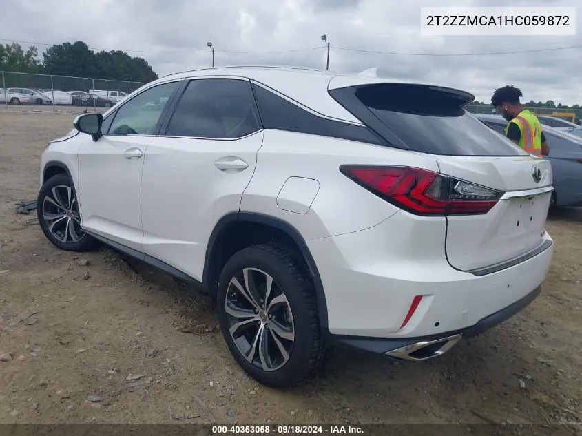 2T2ZZMCA1HC059872 2017 Lexus Rx 350