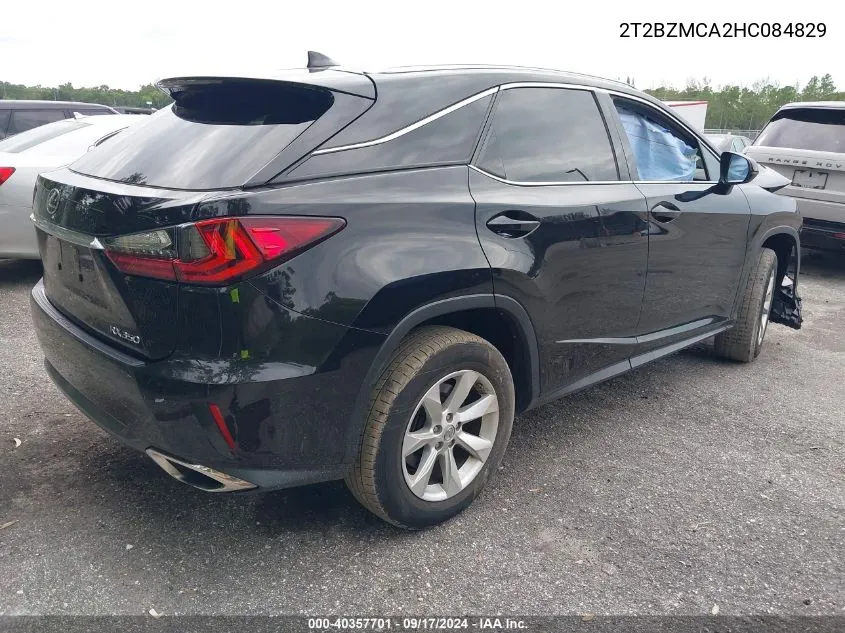 2017 Lexus Rx 350/Base/F Sport VIN: 2T2BZMCA2HC084829 Lot: 40357701