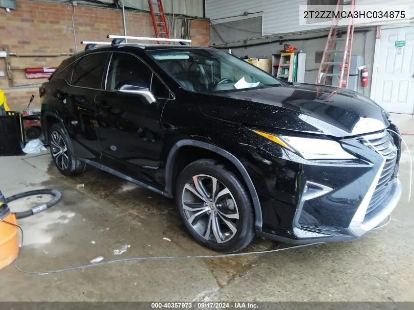 2T2ZZMCA3HC034875 2017 Lexus Rx 350