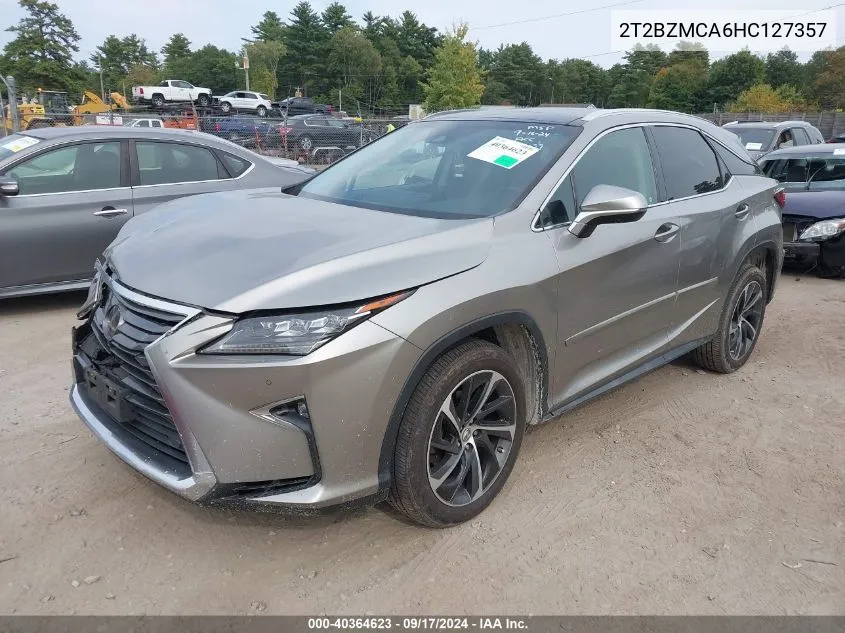 2017 Lexus Rx 350 VIN: 2T2BZMCA6HC127357 Lot: 40364623