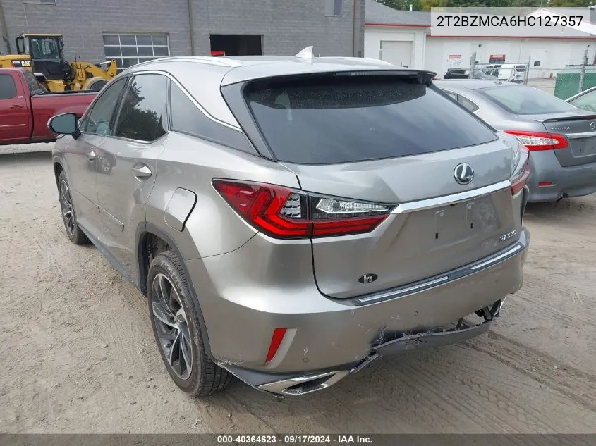 2017 Lexus Rx 350 VIN: 2T2BZMCA6HC127357 Lot: 40364623