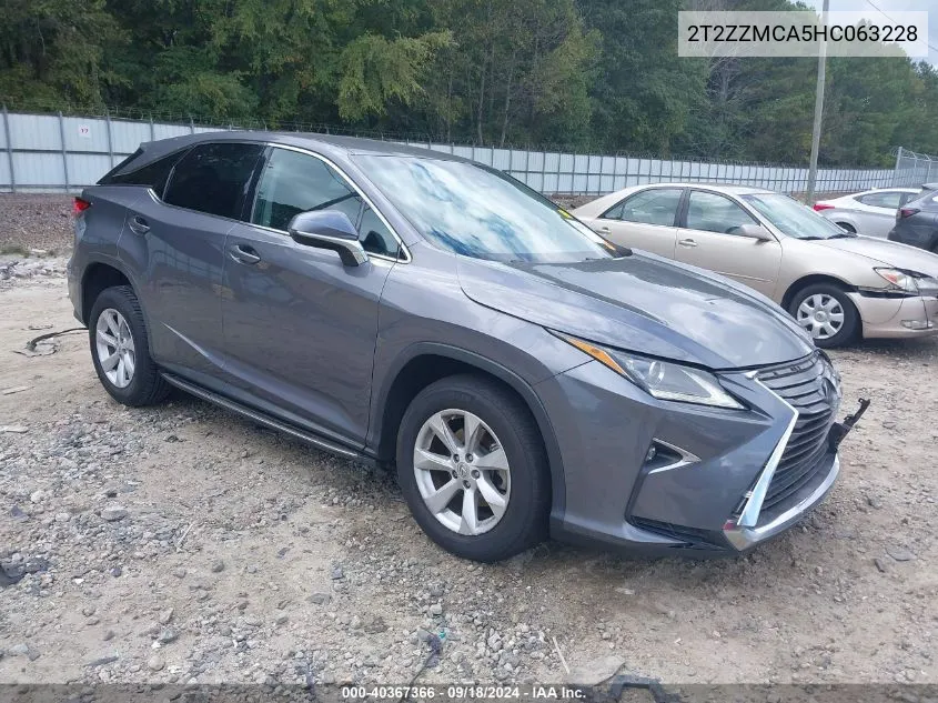 2017 Lexus Rx 350 VIN: 2T2ZZMCA5HC063228 Lot: 40367366