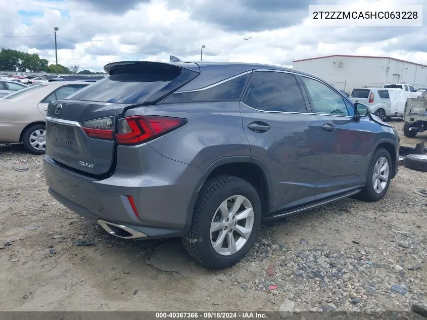 2T2ZZMCA5HC063228 2017 Lexus Rx 350