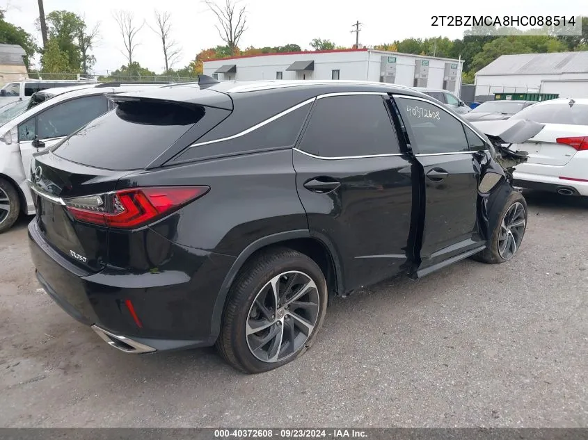 2017 Lexus Rx 350 350/Base/F Sport VIN: 2T2BZMCA8HC088514 Lot: 40372608